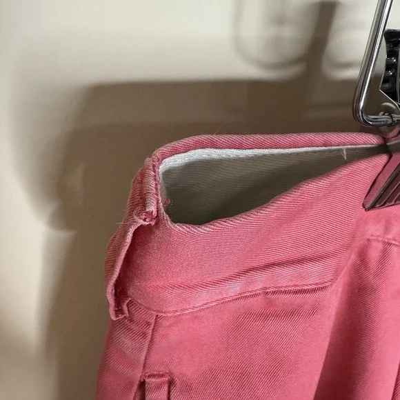 Vintage Polo Ralph Lauren Pleated Chinos Mens 36/28 Salmon 100% Cotton Trousers - Picture 8 of 12